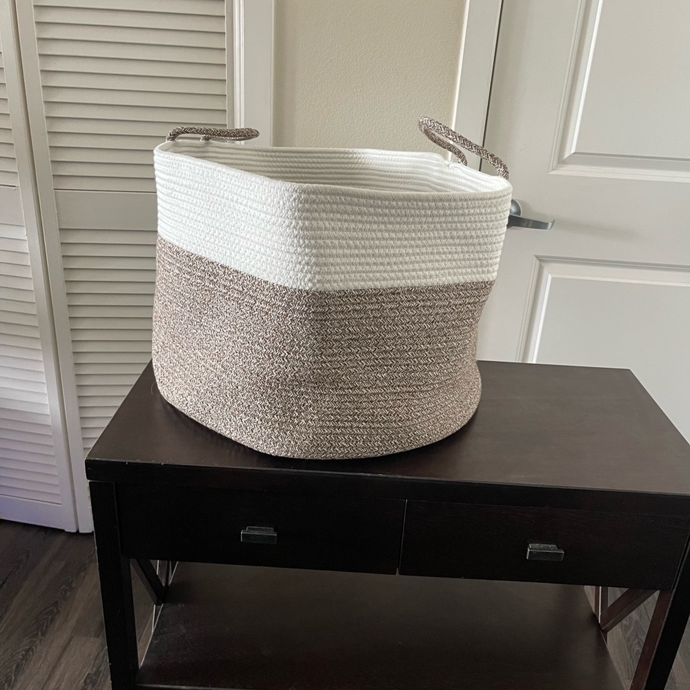 Round woven Rope Storage basket - Picture 6 of 7